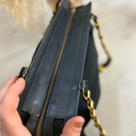 Salvatore Ferragamo Black and Gold Accent Bag - Picture 15 of 17
